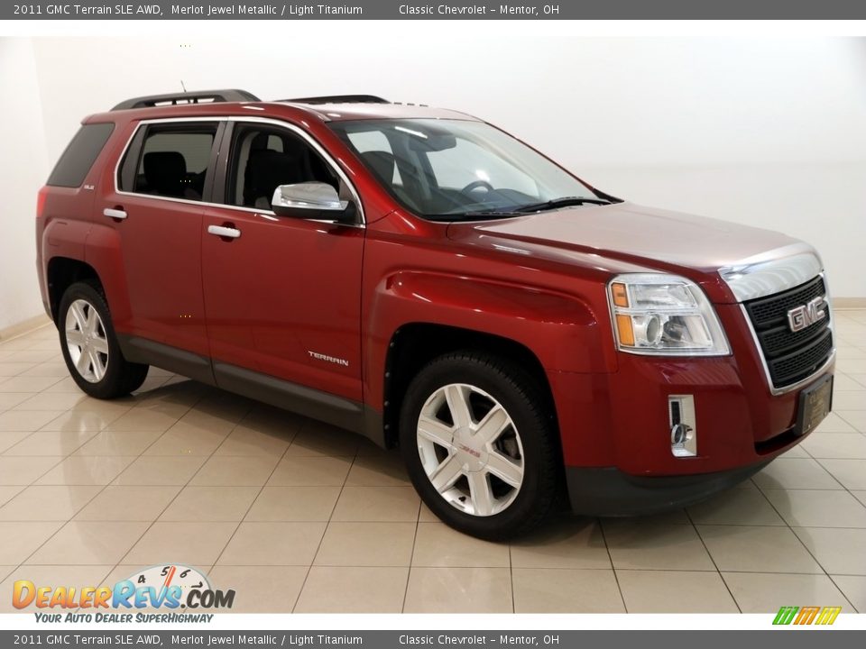 2011 GMC Terrain SLE AWD Merlot Jewel Metallic / Light Titanium Photo #1