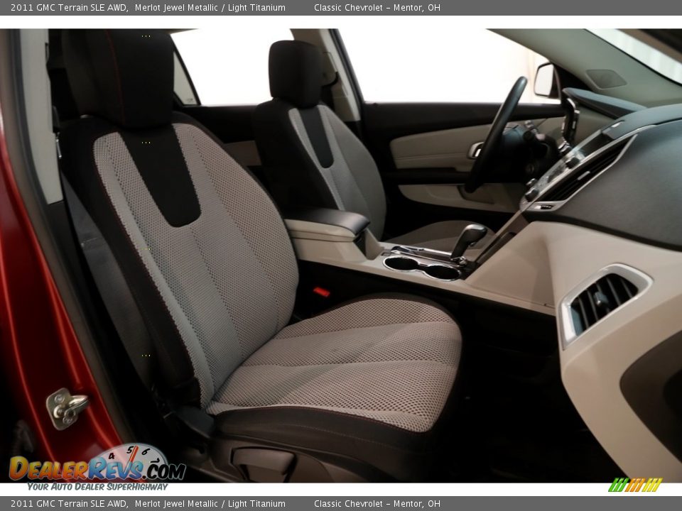 2011 GMC Terrain SLE AWD Merlot Jewel Metallic / Light Titanium Photo #13