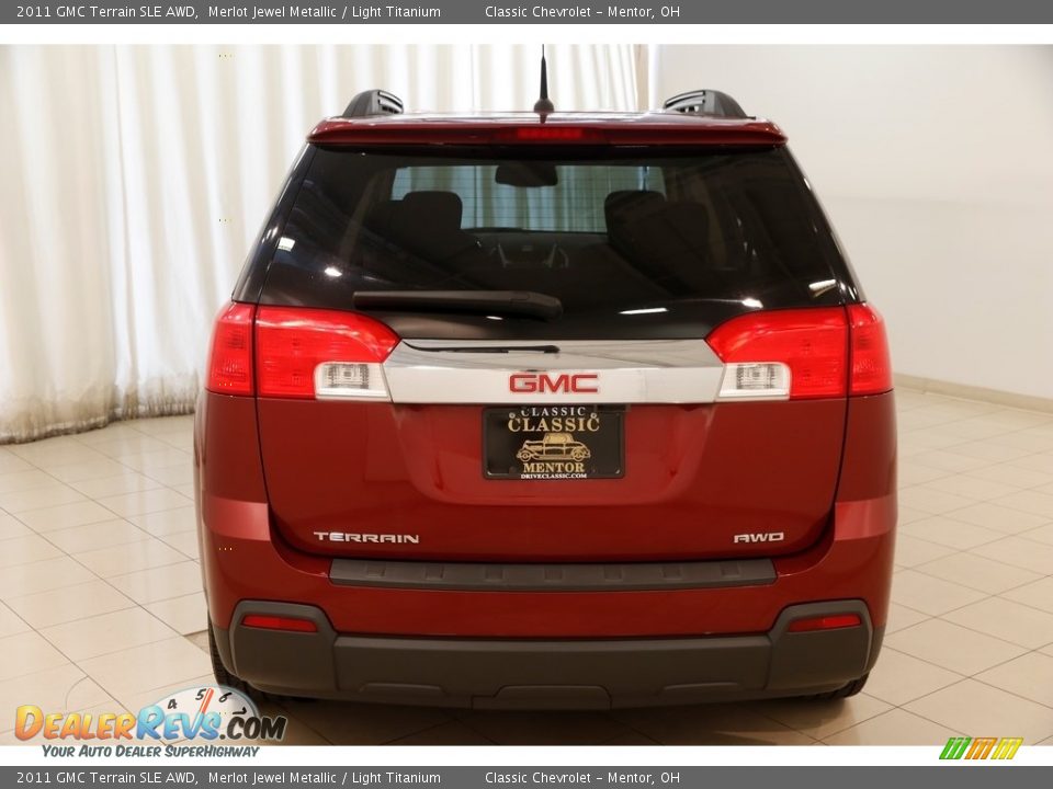 2011 GMC Terrain SLE AWD Merlot Jewel Metallic / Light Titanium Photo #16