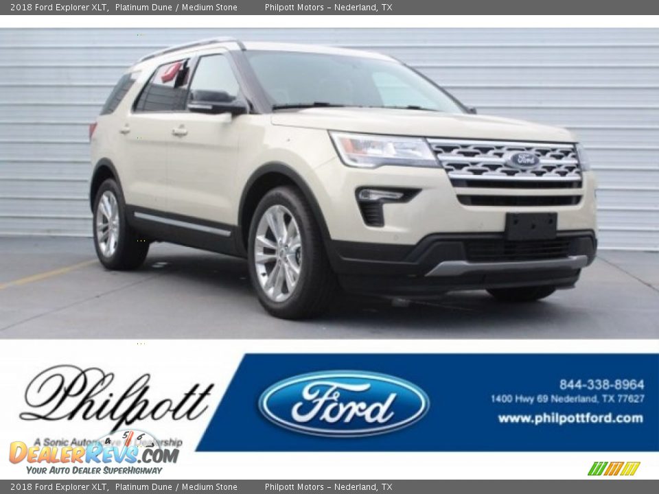 2018 Ford Explorer XLT Platinum Dune / Medium Stone Photo #1