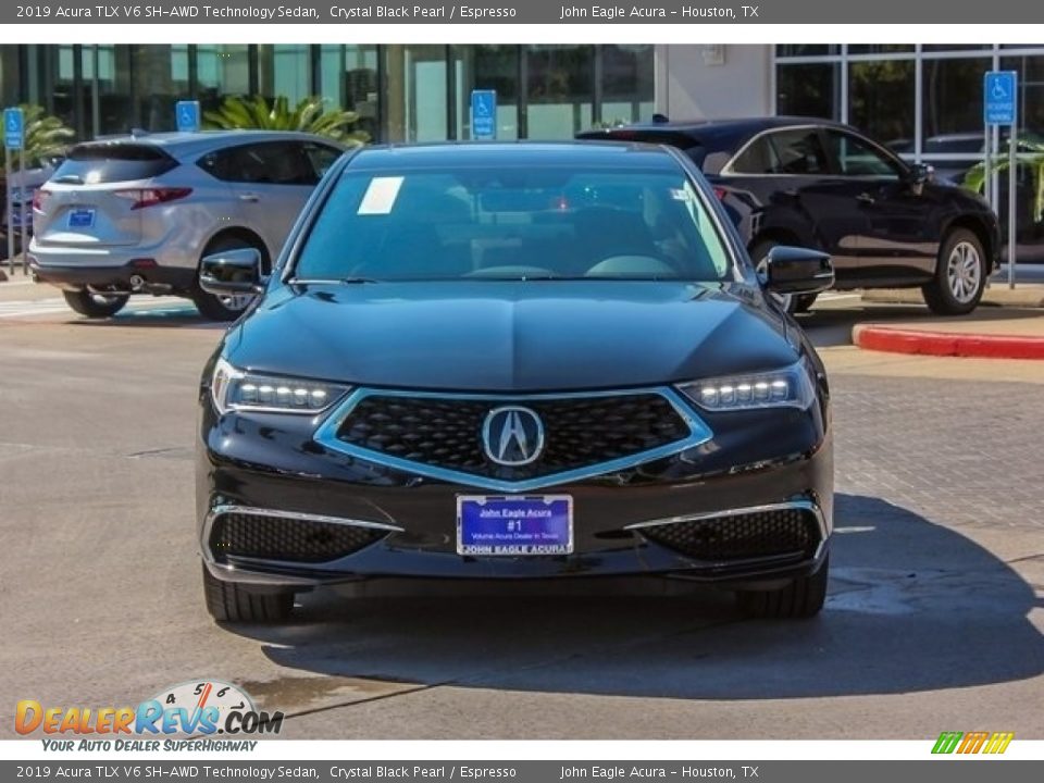 2019 Acura TLX V6 SH-AWD Technology Sedan Crystal Black Pearl / Espresso Photo #2