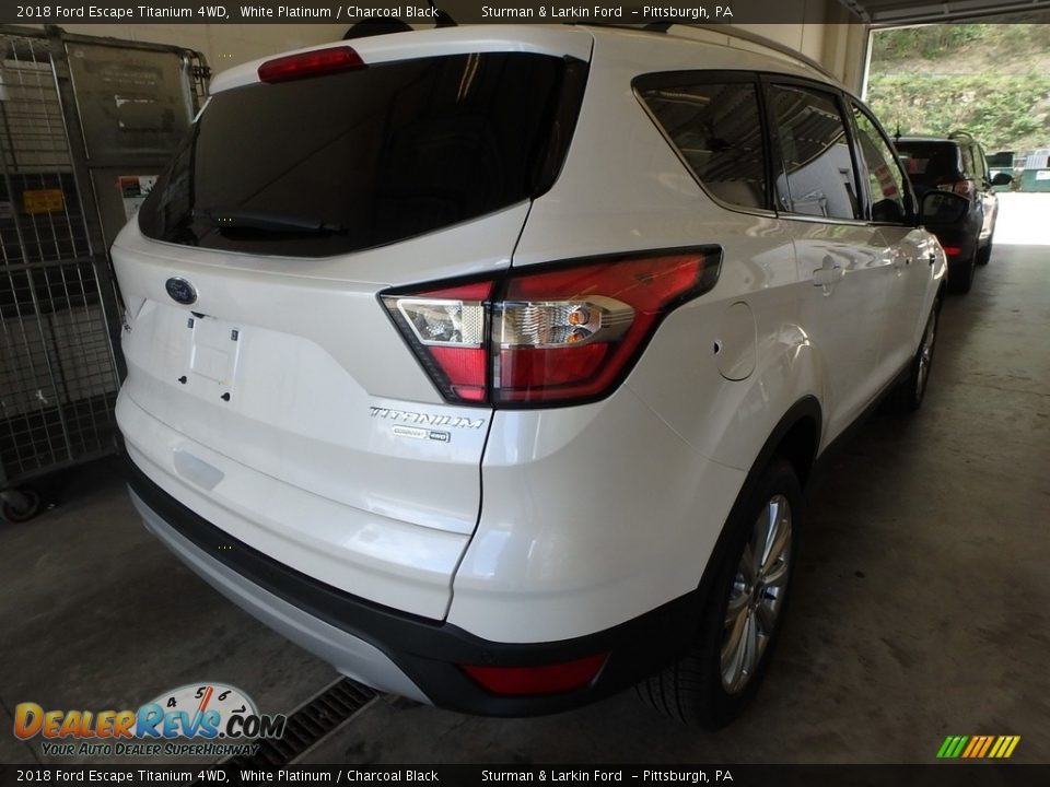 2018 Ford Escape Titanium 4WD White Platinum / Charcoal Black Photo #2