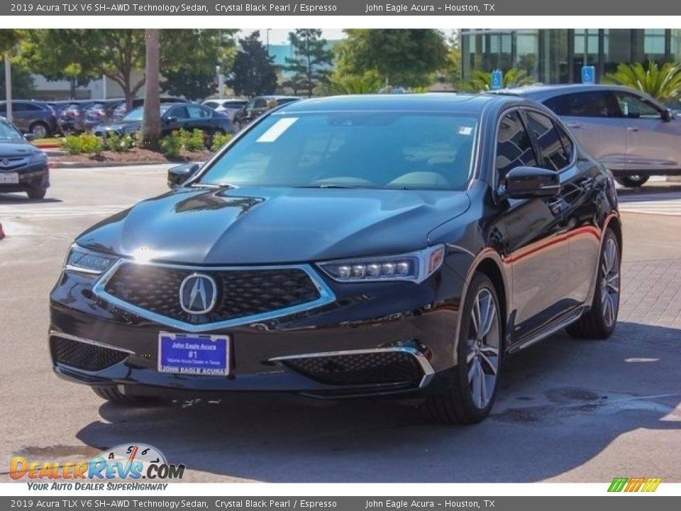 2019 Acura TLX V6 SH-AWD Technology Sedan Crystal Black Pearl / Espresso Photo #3