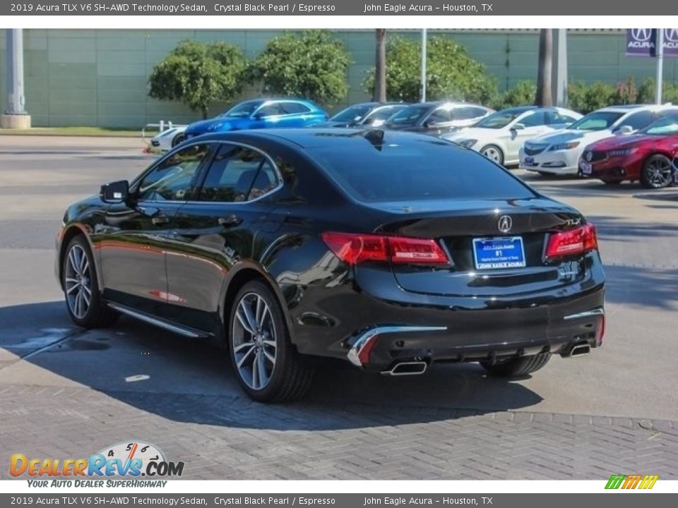 2019 Acura TLX V6 SH-AWD Technology Sedan Crystal Black Pearl / Espresso Photo #5