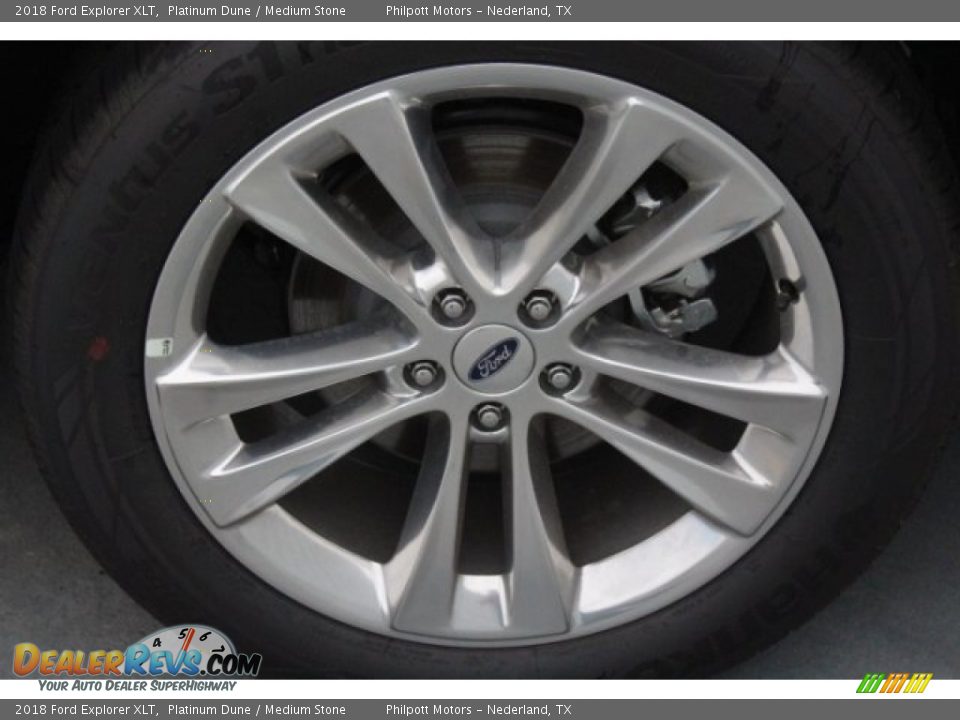 2018 Ford Explorer XLT Platinum Dune / Medium Stone Photo #6