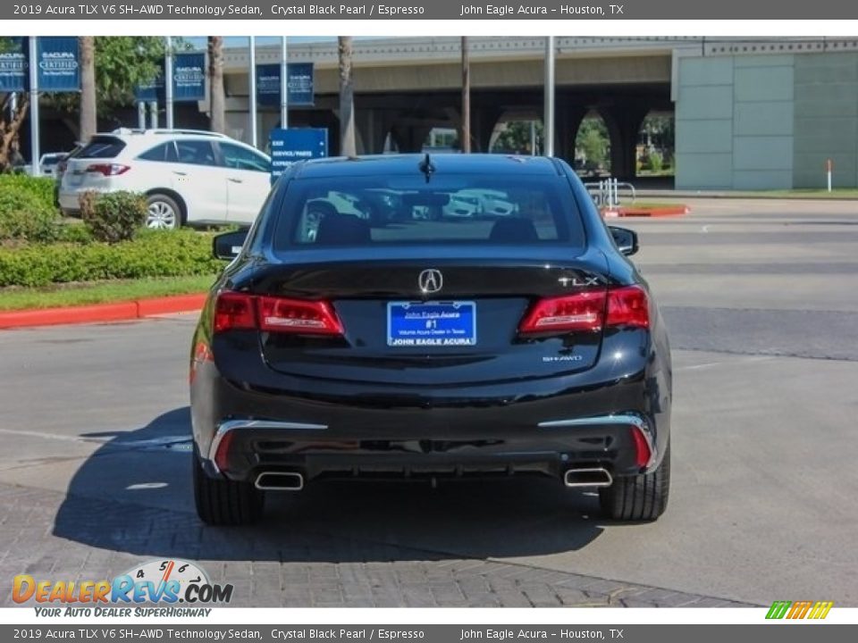 2019 Acura TLX V6 SH-AWD Technology Sedan Crystal Black Pearl / Espresso Photo #6