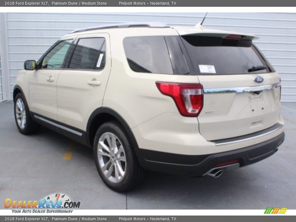 2018 Ford Explorer XLT Platinum Dune / Medium Stone Photo #7