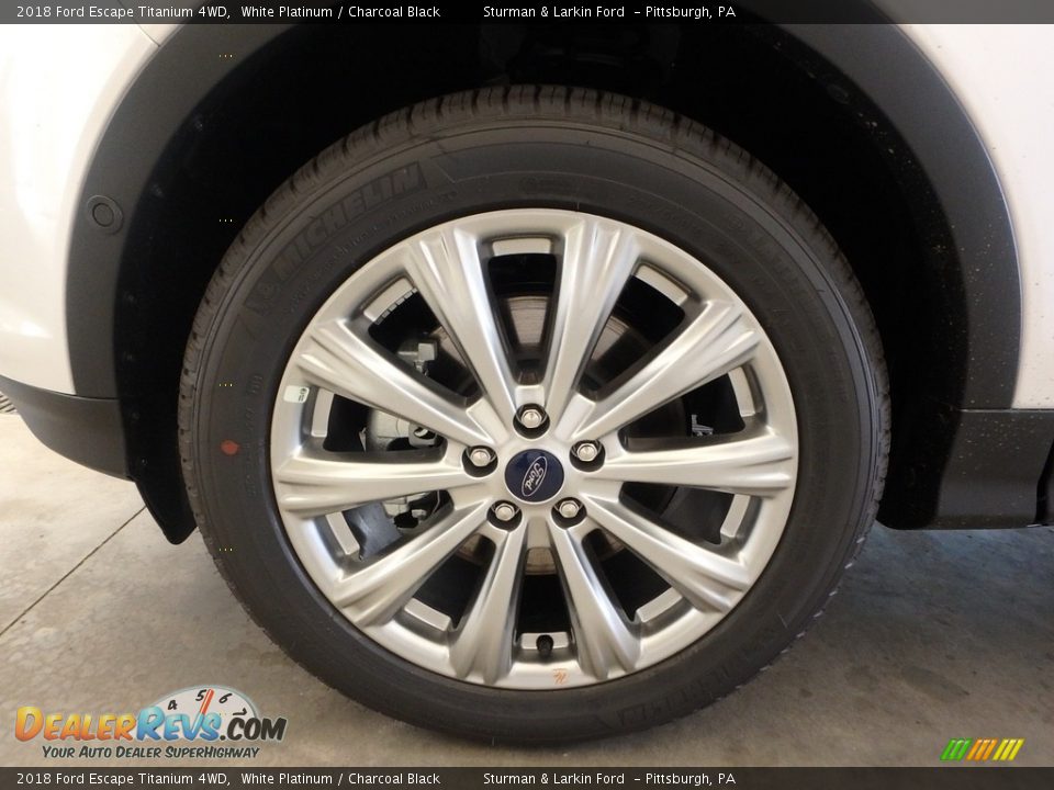 2018 Ford Escape Titanium 4WD White Platinum / Charcoal Black Photo #5