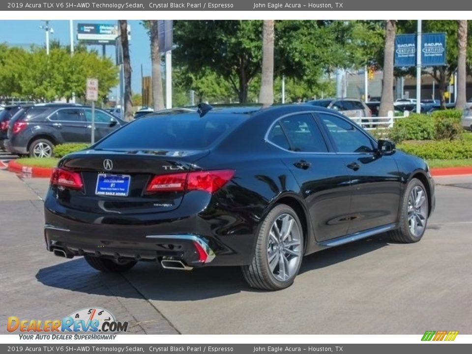 2019 Acura TLX V6 SH-AWD Technology Sedan Crystal Black Pearl / Espresso Photo #7