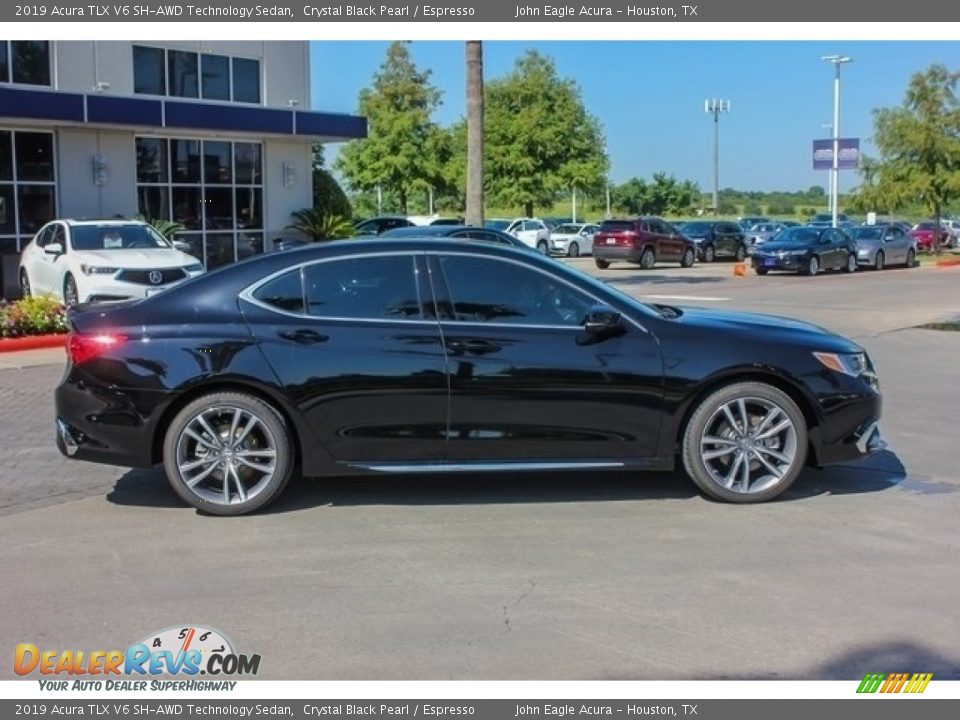 2019 Acura TLX V6 SH-AWD Technology Sedan Crystal Black Pearl / Espresso Photo #8