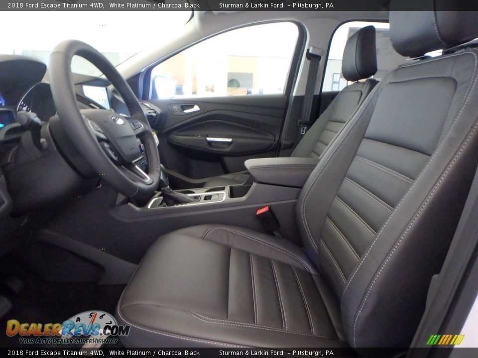 2018 Ford Escape Titanium 4WD White Platinum / Charcoal Black Photo #6
