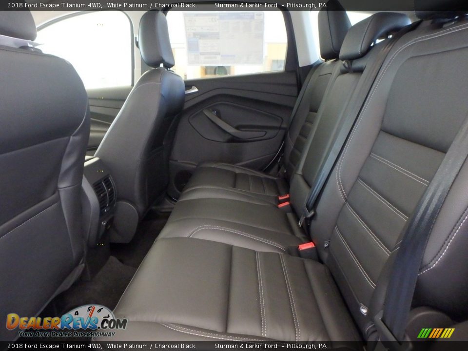 2018 Ford Escape Titanium 4WD White Platinum / Charcoal Black Photo #7