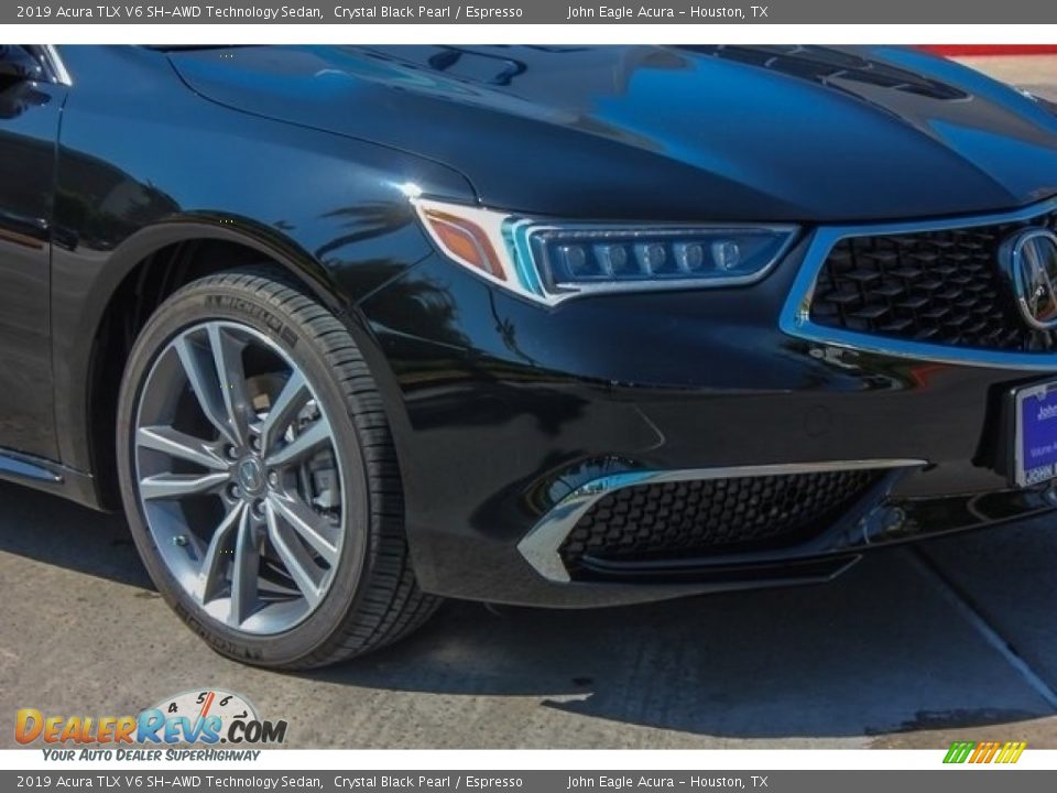 2019 Acura TLX V6 SH-AWD Technology Sedan Crystal Black Pearl / Espresso Photo #10