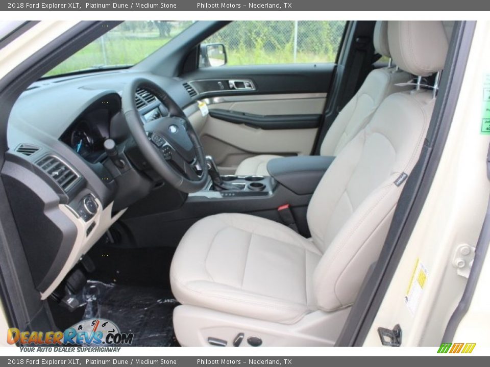 2018 Ford Explorer XLT Platinum Dune / Medium Stone Photo #14