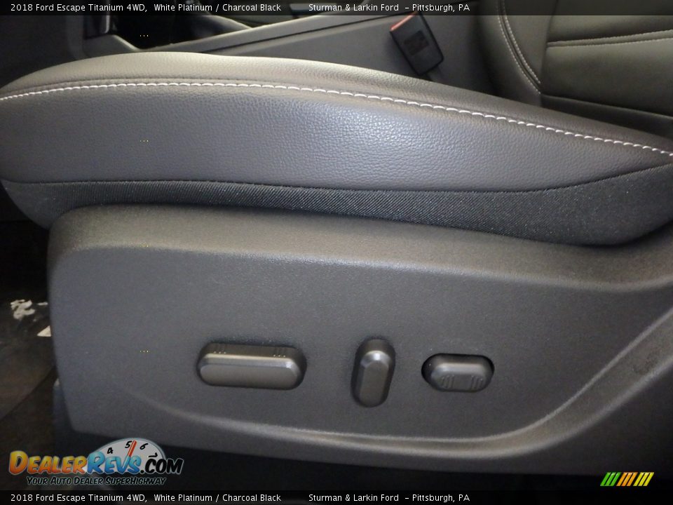 2018 Ford Escape Titanium 4WD White Platinum / Charcoal Black Photo #11