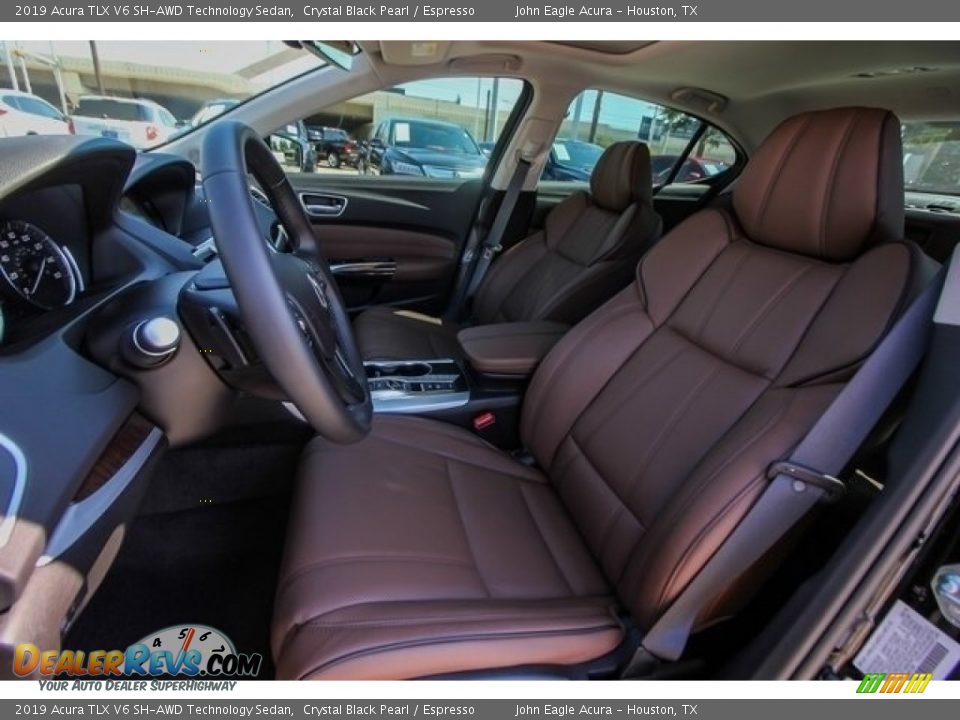 2019 Acura TLX V6 SH-AWD Technology Sedan Crystal Black Pearl / Espresso Photo #16