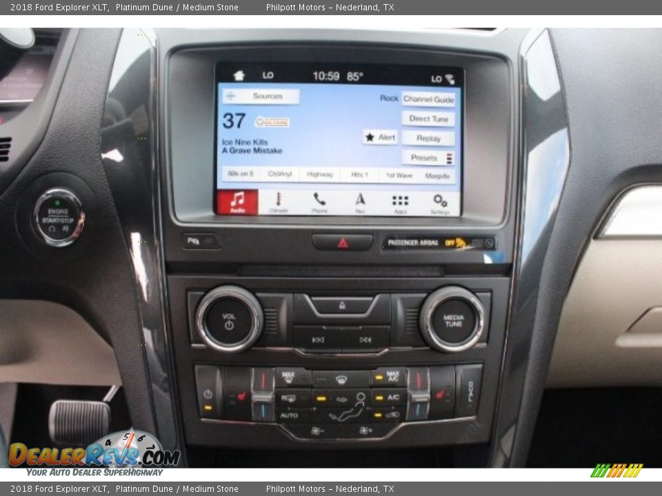 2018 Ford Explorer XLT Platinum Dune / Medium Stone Photo #17