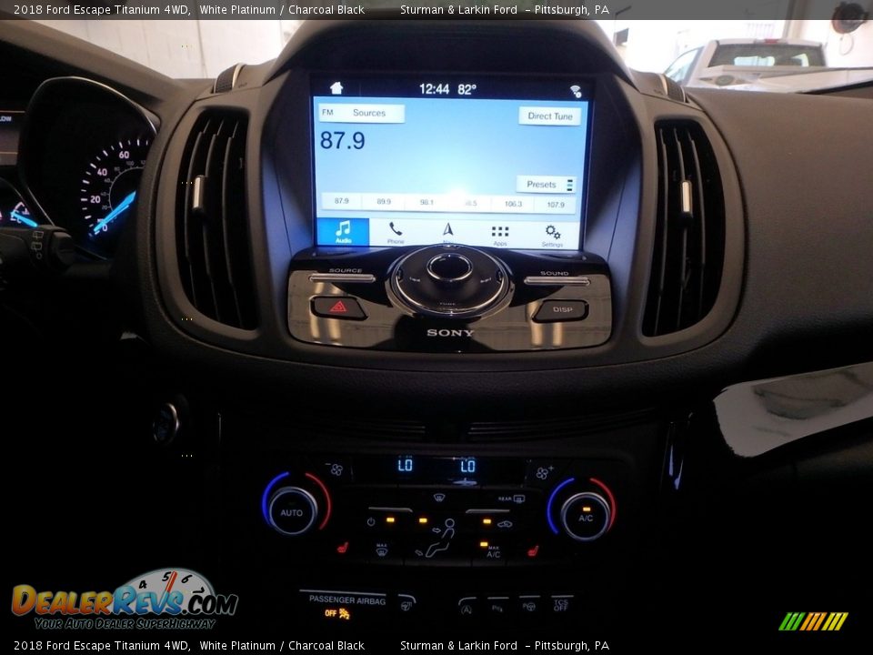 2018 Ford Escape Titanium 4WD White Platinum / Charcoal Black Photo #13