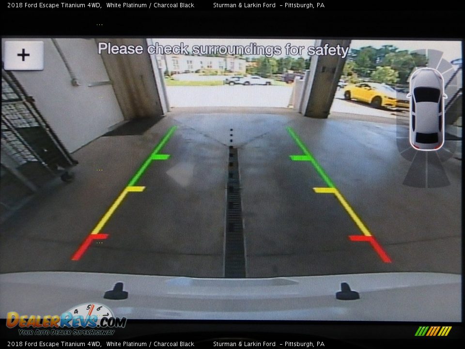 2018 Ford Escape Titanium 4WD White Platinum / Charcoal Black Photo #14