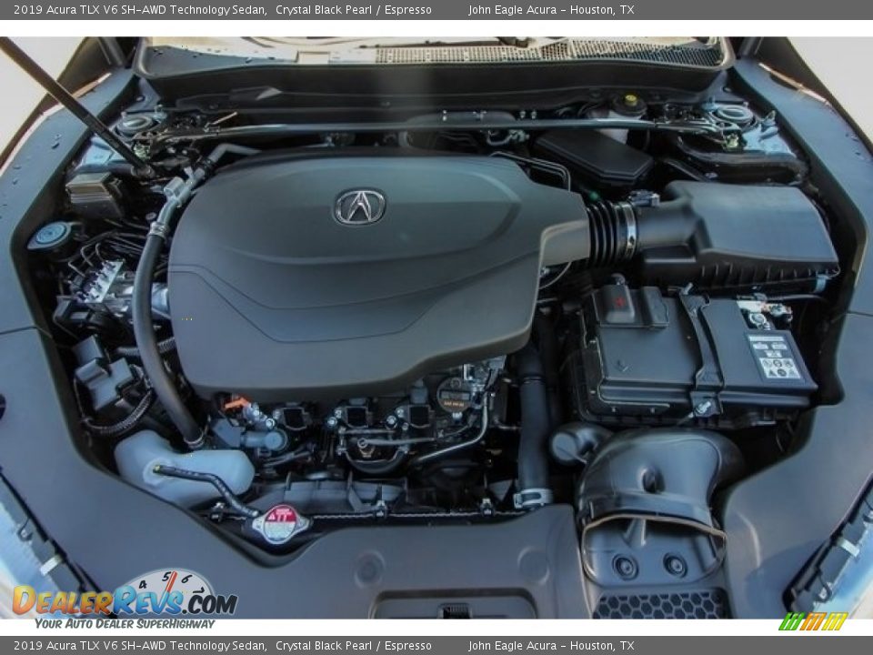 2019 Acura TLX V6 SH-AWD Technology Sedan Crystal Black Pearl / Espresso Photo #24