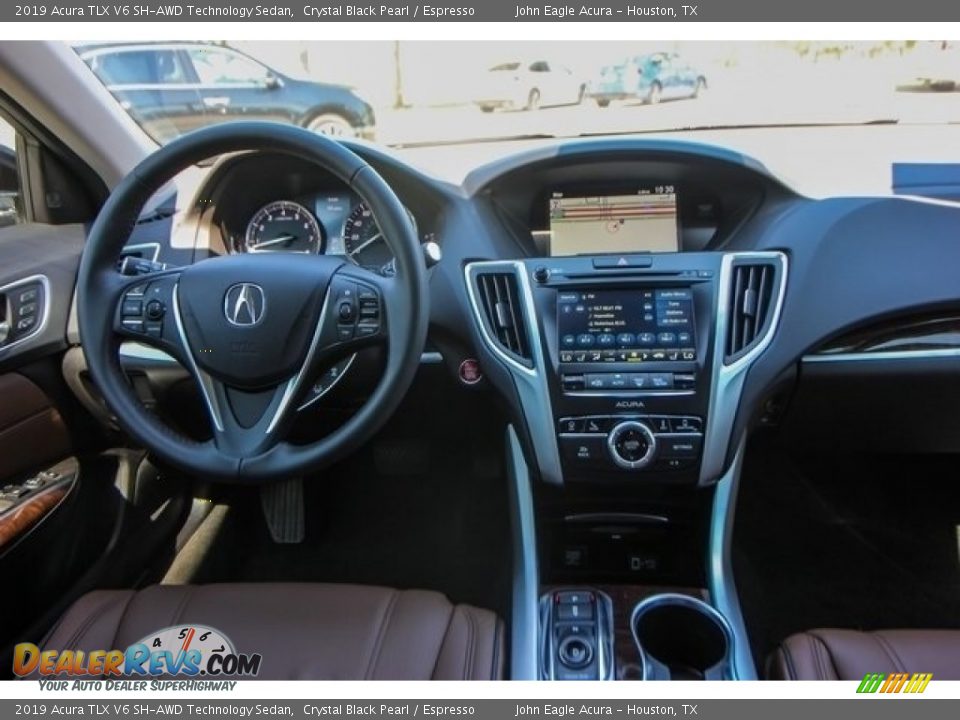 2019 Acura TLX V6 SH-AWD Technology Sedan Crystal Black Pearl / Espresso Photo #25