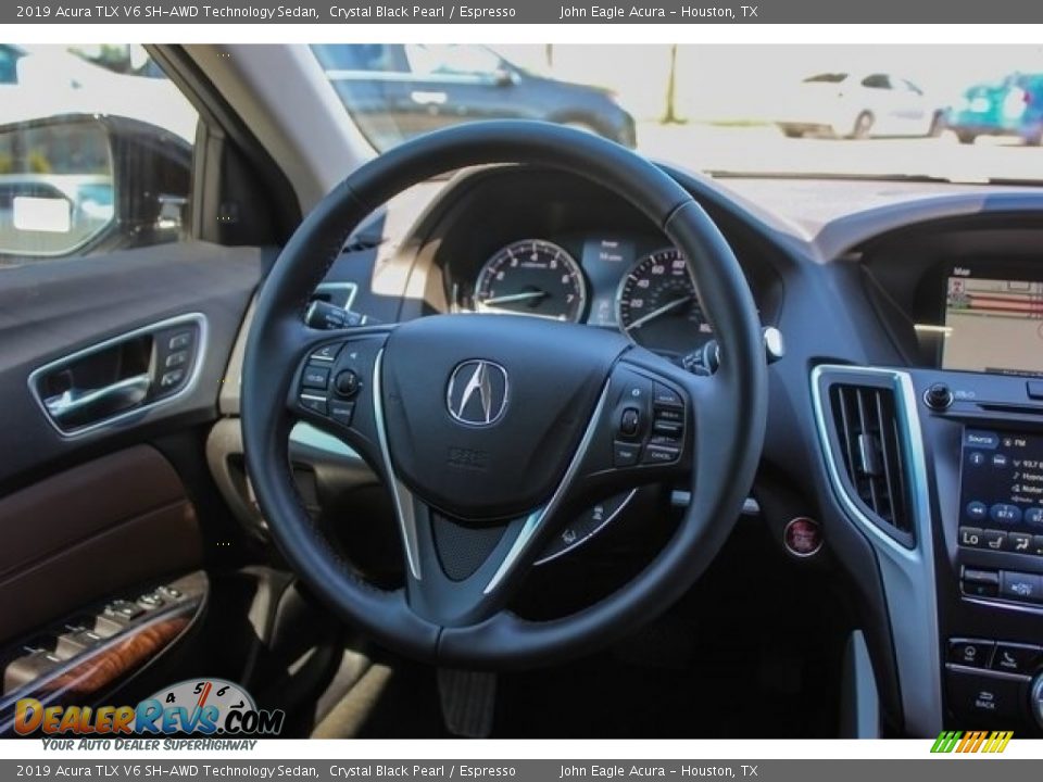 2019 Acura TLX V6 SH-AWD Technology Sedan Crystal Black Pearl / Espresso Photo #26