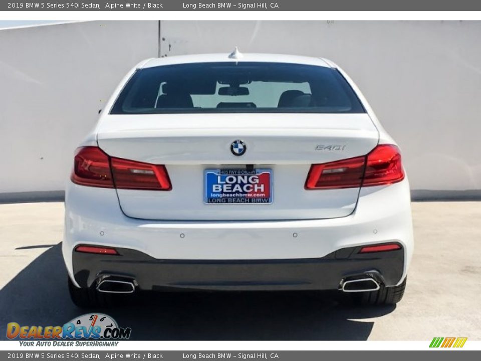 2019 BMW 5 Series 540i Sedan Alpine White / Black Photo #3