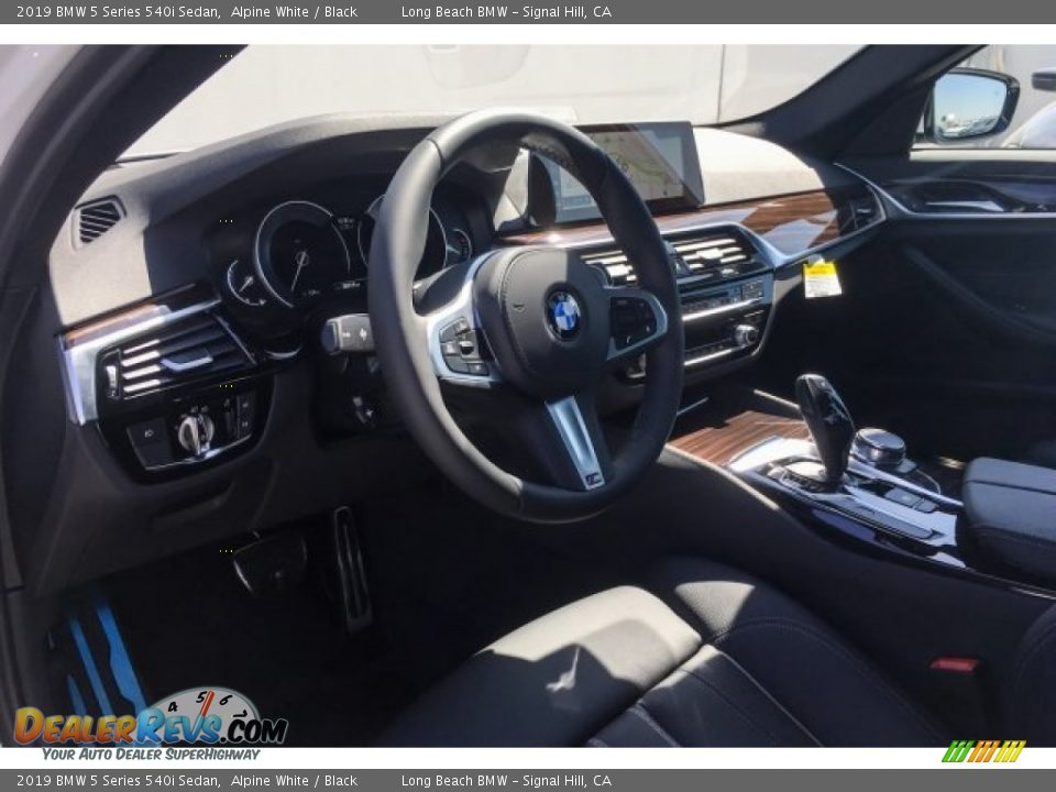 2019 BMW 5 Series 540i Sedan Alpine White / Black Photo #4