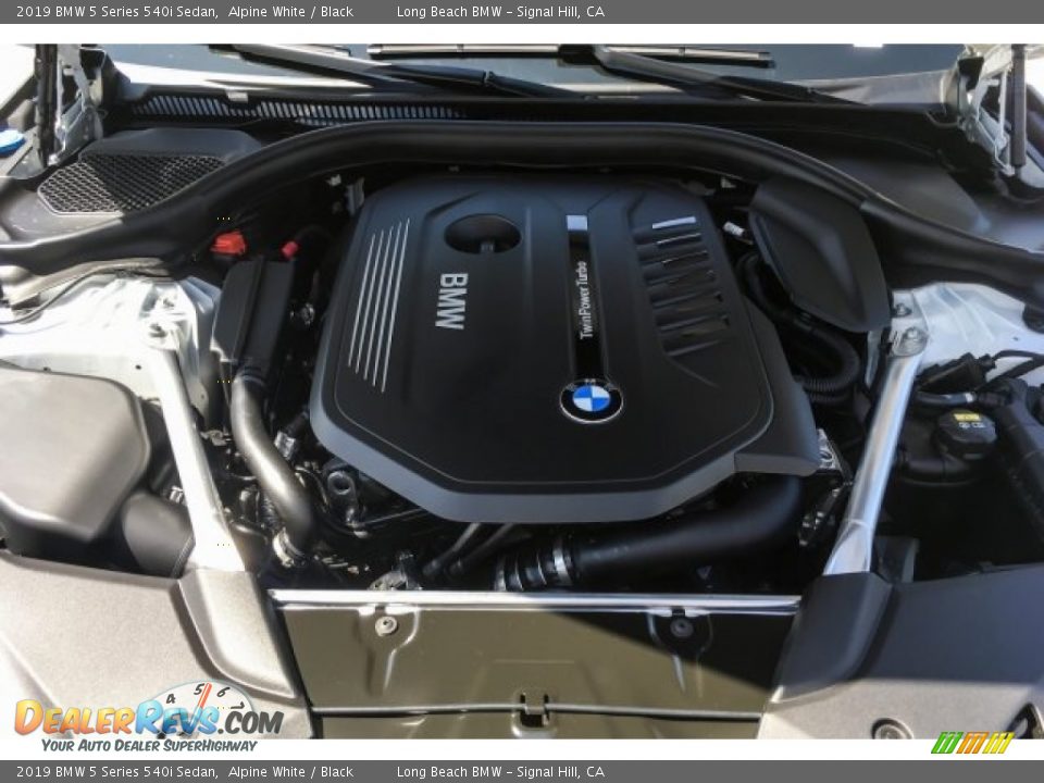 2019 BMW 5 Series 540i Sedan Alpine White / Black Photo #8