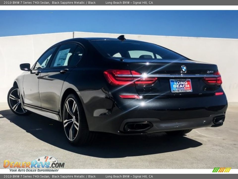 2019 BMW 7 Series 740i Sedan Black Sapphire Metallic / Black Photo #2