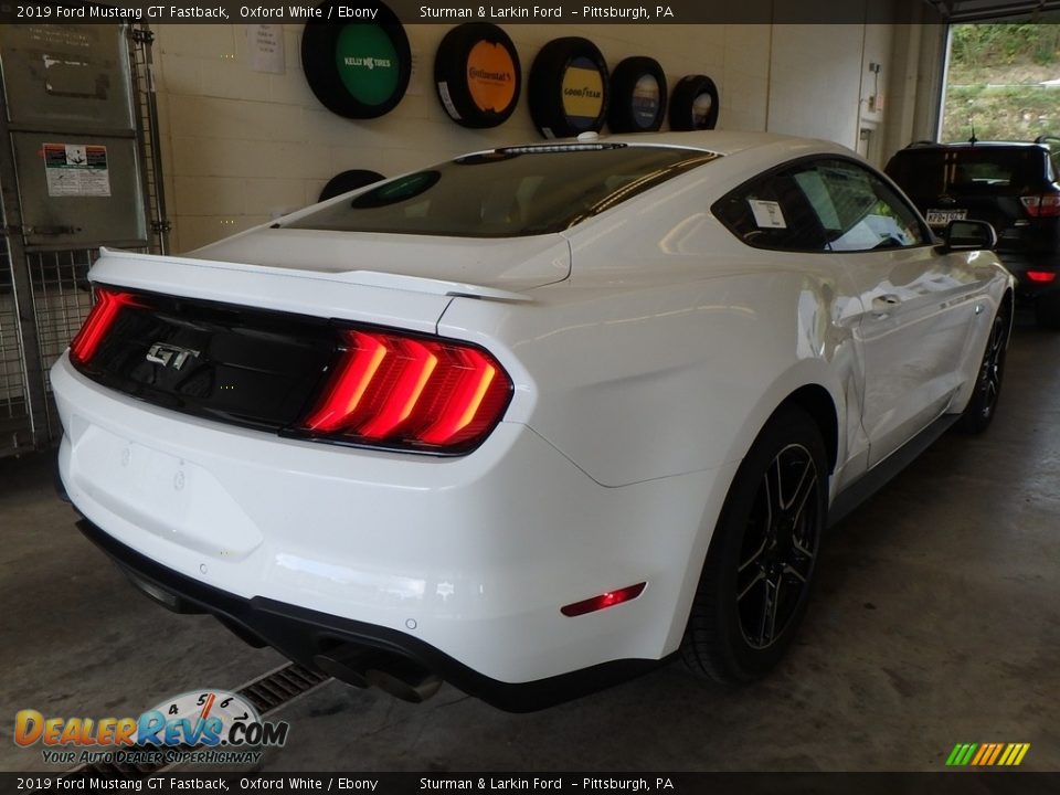 2019 Ford Mustang GT Fastback Oxford White / Ebony Photo #2