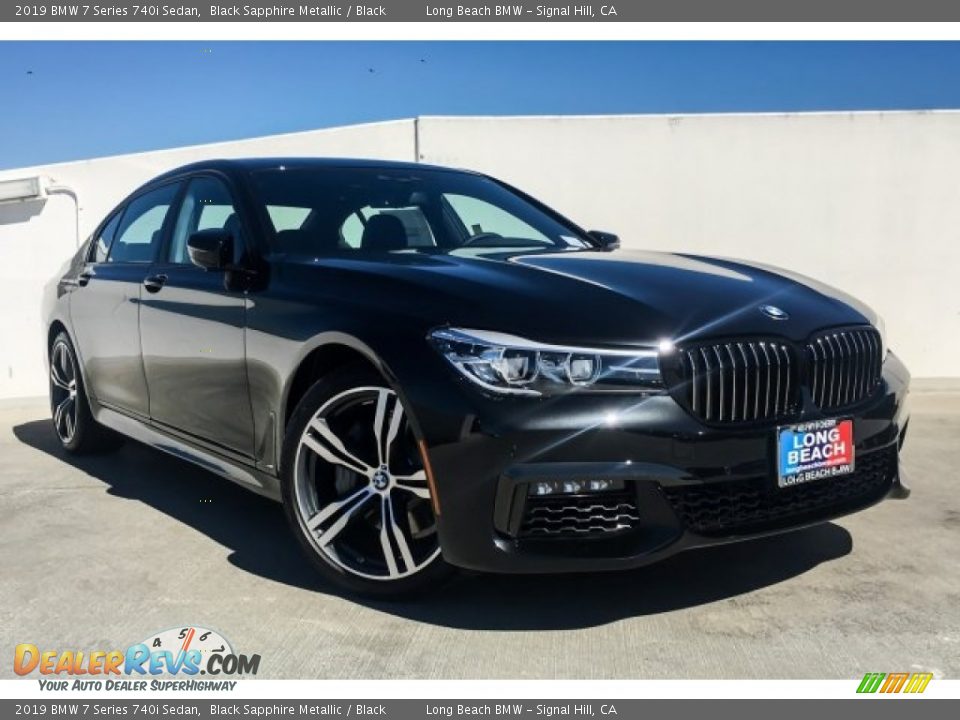 2019 BMW 7 Series 740i Sedan Black Sapphire Metallic / Black Photo #12