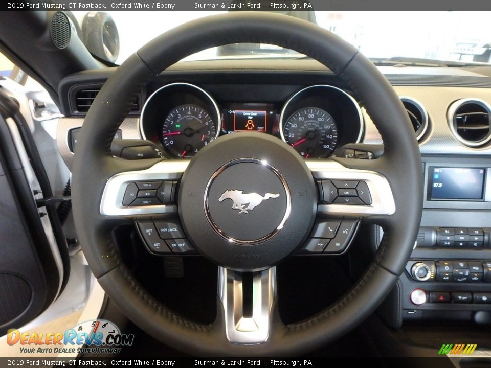 2019 Ford Mustang GT Fastback Oxford White / Ebony Photo #15