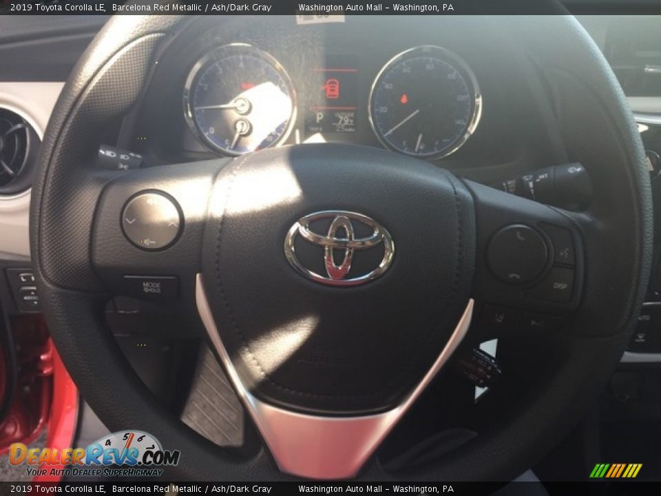 2019 Toyota Corolla LE Barcelona Red Metallic / Ash/Dark Gray Photo #14