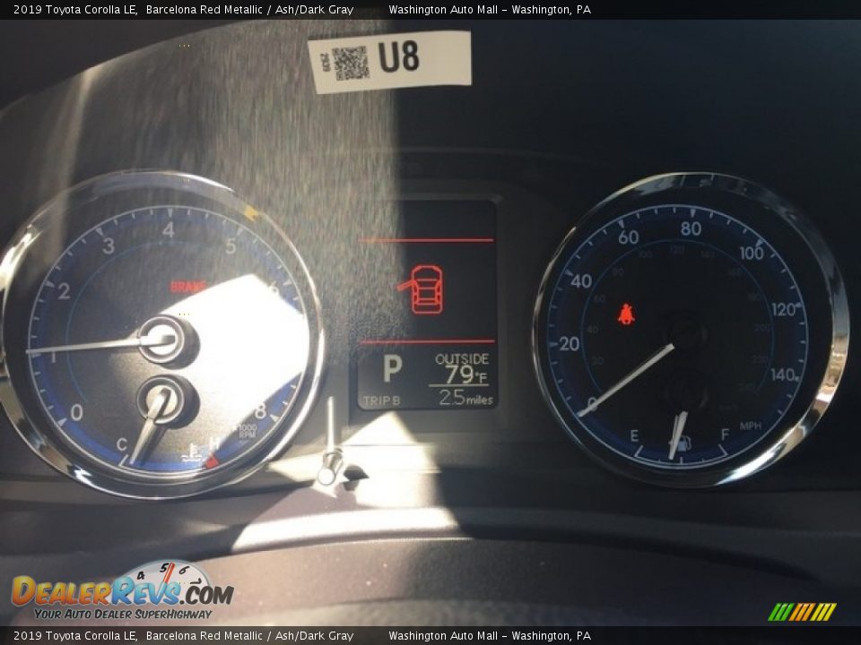2019 Toyota Corolla LE Barcelona Red Metallic / Ash/Dark Gray Photo #15