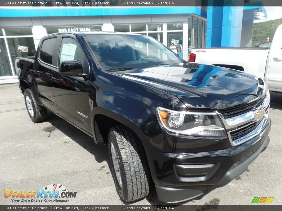 2019 Chevrolet Colorado LT Crew Cab 4x4 Black / Jet Black Photo #2
