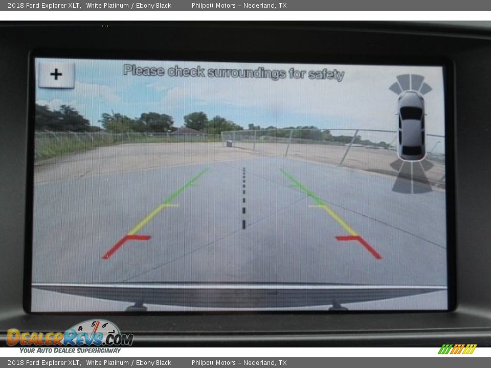 2018 Ford Explorer XLT White Platinum / Ebony Black Photo #15