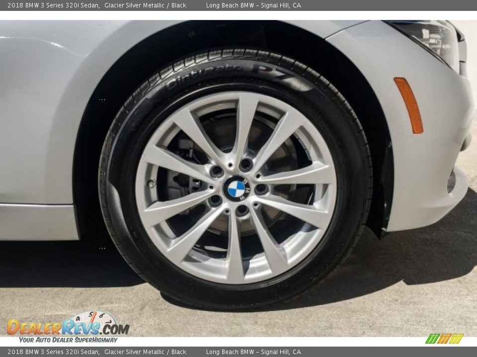 2018 BMW 3 Series 320i Sedan Glacier Silver Metallic / Black Photo #9