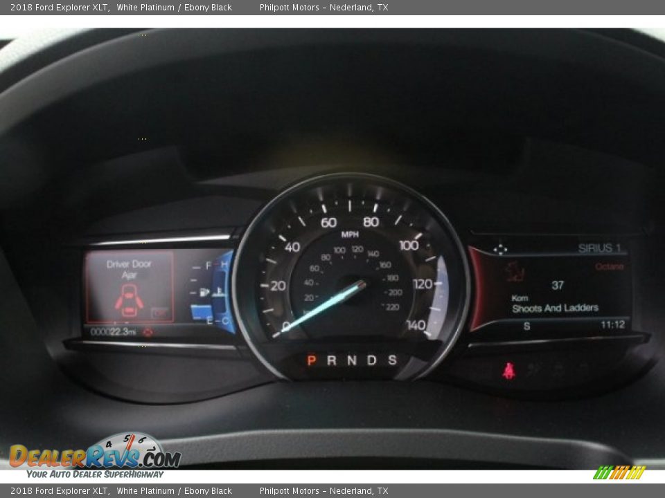2018 Ford Explorer XLT White Platinum / Ebony Black Photo #22