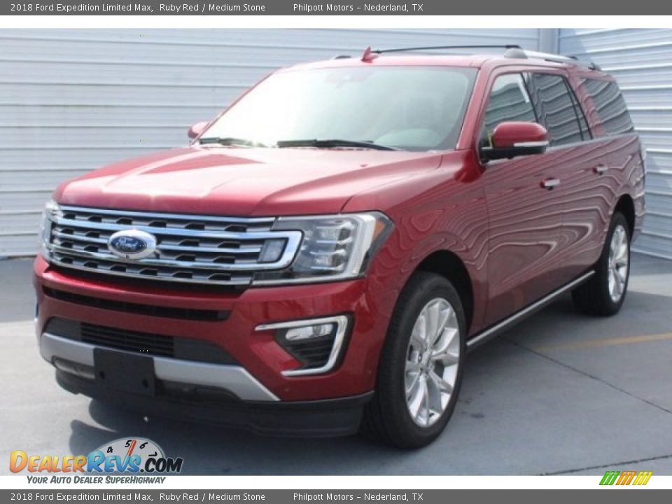 2018 Ford Expedition Limited Max Ruby Red / Medium Stone Photo #3