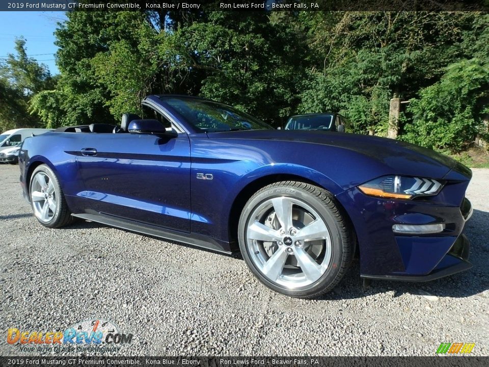 Kona Blue 2019 Ford Mustang GT Premium Convertible Photo #9