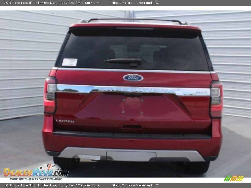 2018 Ford Expedition Limited Max Ruby Red / Medium Stone Photo #8