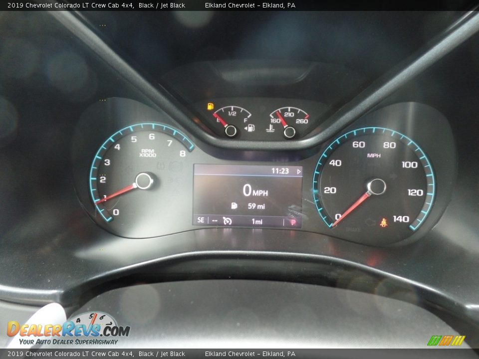 2019 Chevrolet Colorado LT Crew Cab 4x4 Black / Jet Black Photo #29