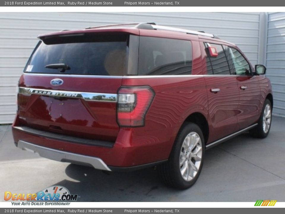2018 Ford Expedition Limited Max Ruby Red / Medium Stone Photo #9