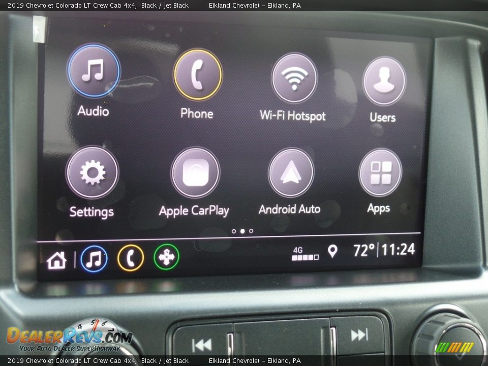 2019 Chevrolet Colorado LT Crew Cab 4x4 Black / Jet Black Photo #32