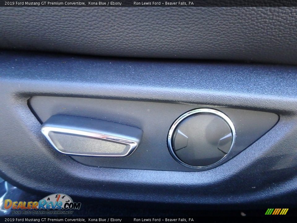 2019 Ford Mustang GT Premium Convertible Kona Blue / Ebony Photo #16