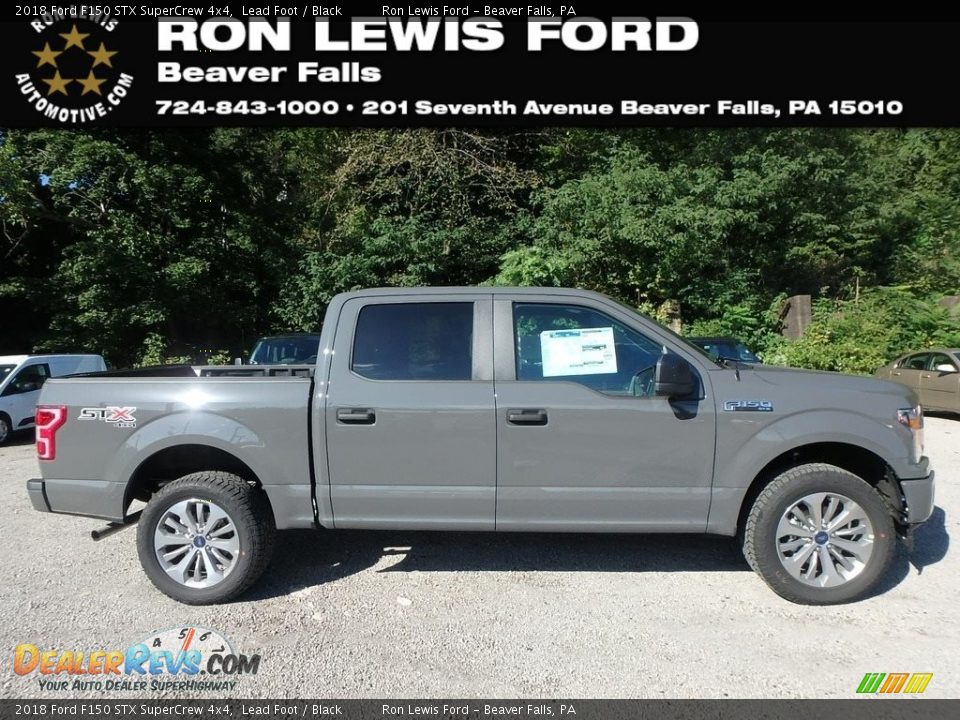 2018 Ford F150 STX SuperCrew 4x4 Lead Foot / Black Photo #1