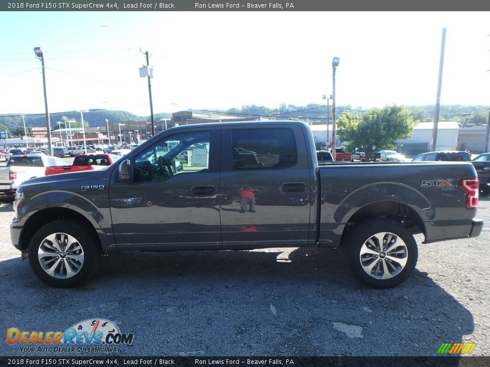 2018 Ford F150 STX SuperCrew 4x4 Lead Foot / Black Photo #5