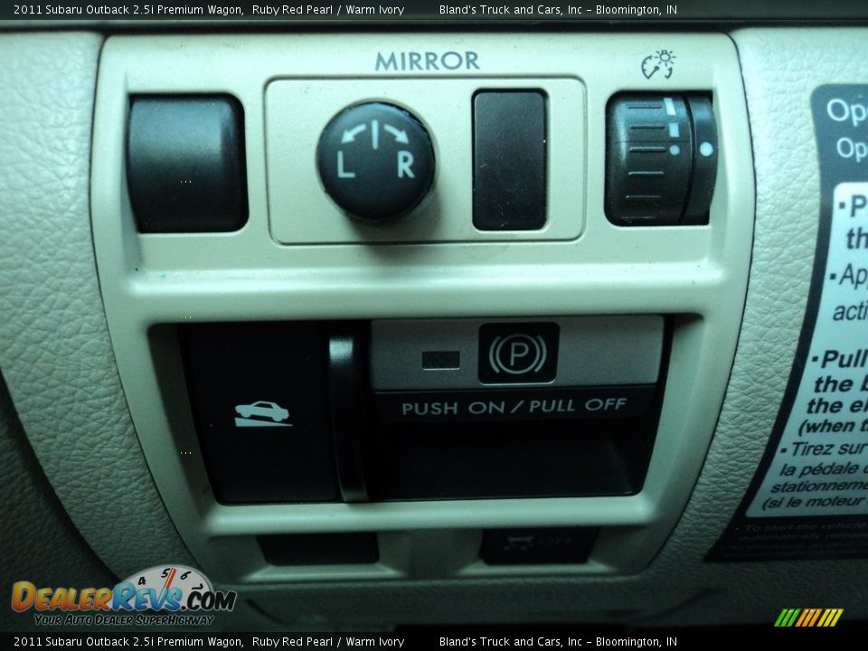 2011 Subaru Outback 2.5i Premium Wagon Ruby Red Pearl / Warm Ivory Photo #13