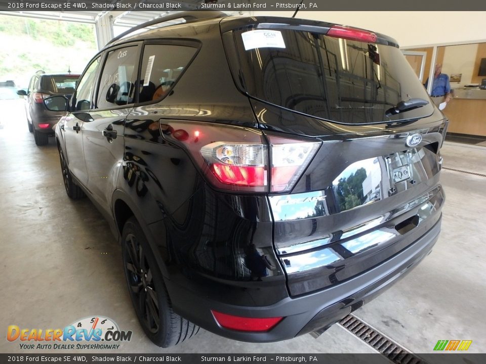 2018 Ford Escape SE 4WD Shadow Black / Charcoal Black Photo #3